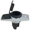PERKO&reg; Plug-In Type Base, 5&deg; Base, 2 Contacts, Accepts CAM Collar, Rectangular image number 0