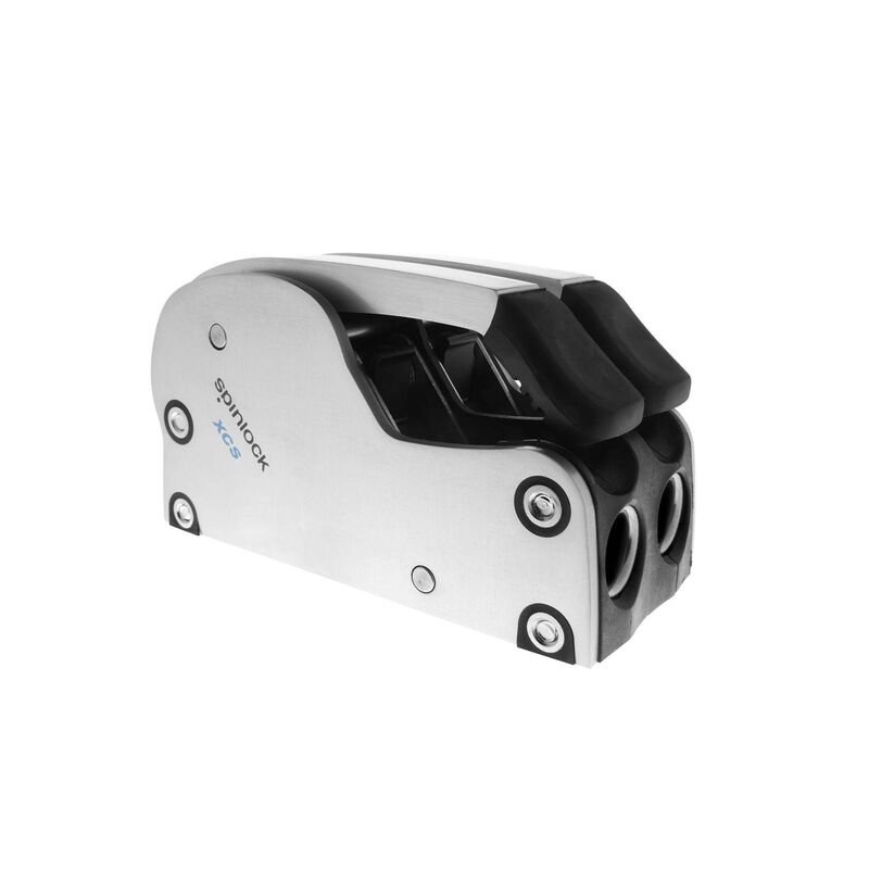 Spinlock Double XCS0814 Silver Clutch with Ceramic Cam and Base, 8-14mm | For Sailing | by West Marine