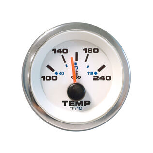 White Premier Pro Series Water Temperature Gauge