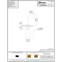 Deck-Mount Sprayer Small Warm White Sprayer No Hook, 6' White Rubber Hose, Ultra-Low Profile Holder image number 3