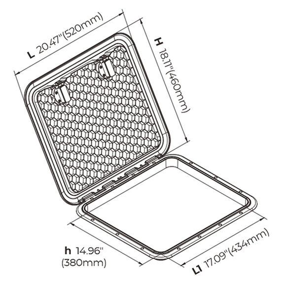 18.11" x 20.47" Deck Hatch image number 6