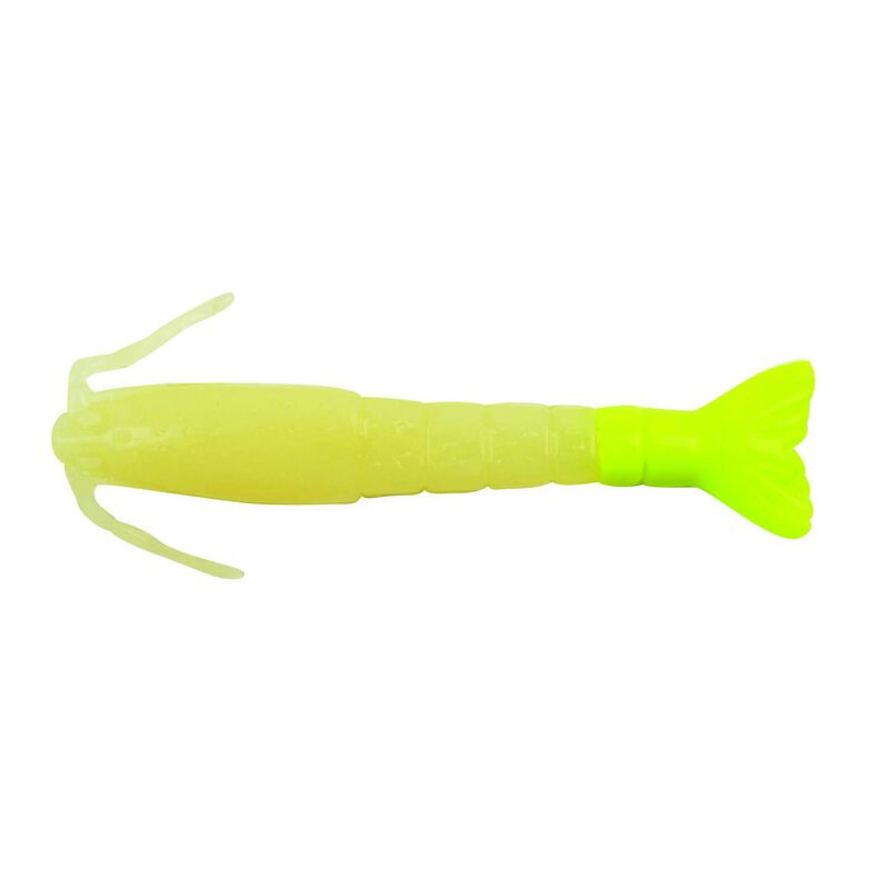 Berkley Gulp! Saltwater Shrimp - Glow Chartreuse - 4″