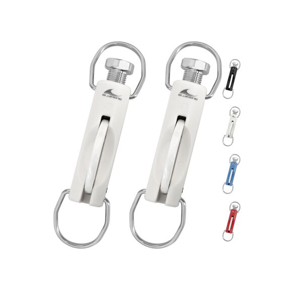BLUEWING Zirconia Outrigger Release Clips White, 2pcs image number 0