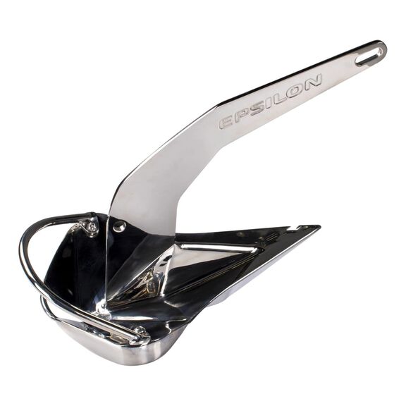 Epsilon Stainless Steel Anchor - 140 lb / 63 kg for Power and Sailboats image number 1