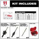 HOLE DOZER&trade;  11 Piece Automotive Hole Saw Kit image number 1