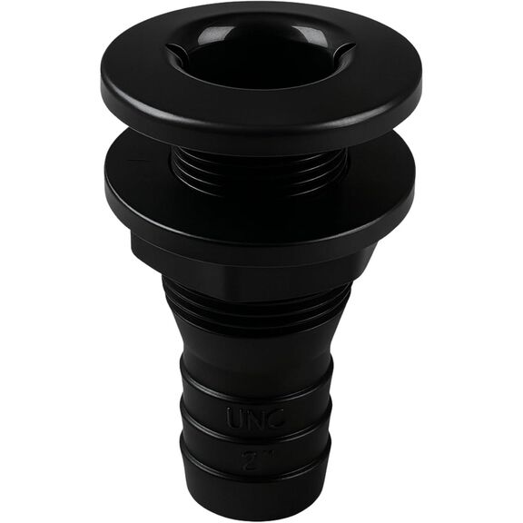 SEAFLO 1" Plastic Thru Hull Fitting White image number 0
