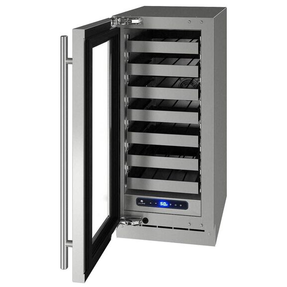 15" 5 Class Stainless Wine Captain with Lock, Left Hinged image number 0