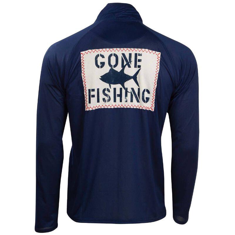 Men's Gone Fishing 1/2 Zip Shirt image number null