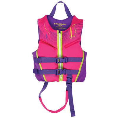 Deluxe Kids’ Rapid Dry Life Jacket, Child 30-50lb., Pink