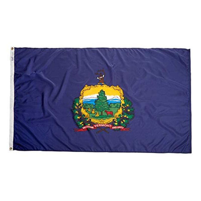 12" x 18" Vermont State Flag image number 0