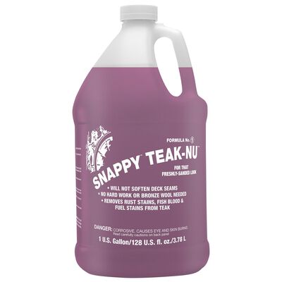 Snappy Teak-Nu, Two-Step Teak Cleaning, Part One, Cleaning Solution, Gallon