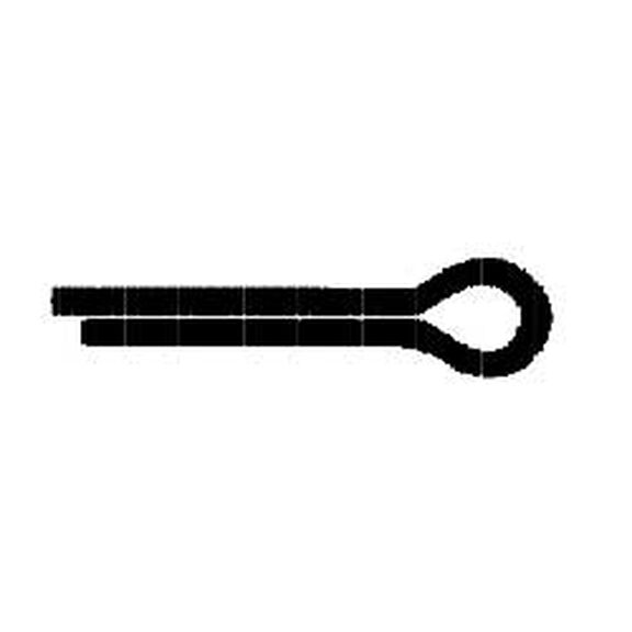 1/8" Dia. X 2" L Stainless Steel Cotter Pins, 50-Pack image number 0
