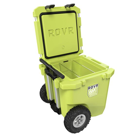 RollR 30 Quart Wheeled Hard Cooler with Telescopic Handle, Matcha image number 5
