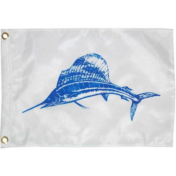 Sailfish Novelty Flag, 18"L x 12"W image number 0