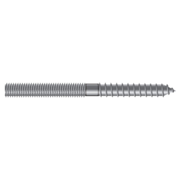1/4-20 X 2" Stainless Steel Hanger Bolts, 10-Pack image number 0