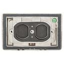 1 Gang, Stainless Steel Duplex Cover, 4X image number 1