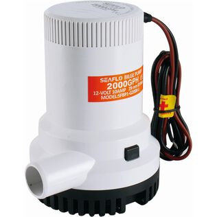 SEAFLO 01 Series 2000 GPH Bilge Pump 12V Submersible Marine Pump with Anti-Airlock Protection