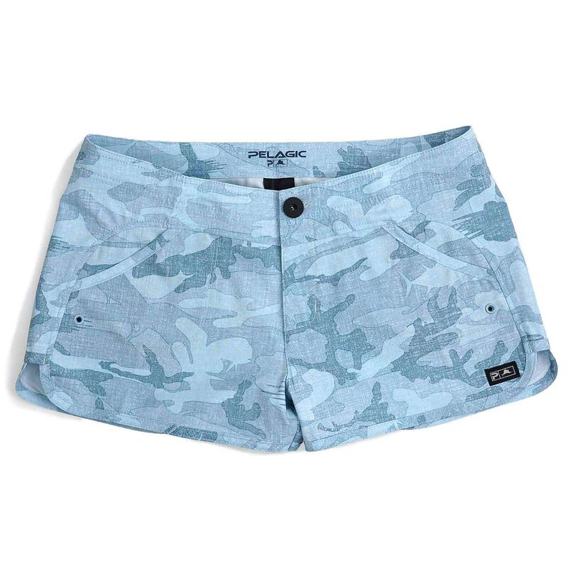 Women's Moana Fish Camo Hybrid Shorts image number 0