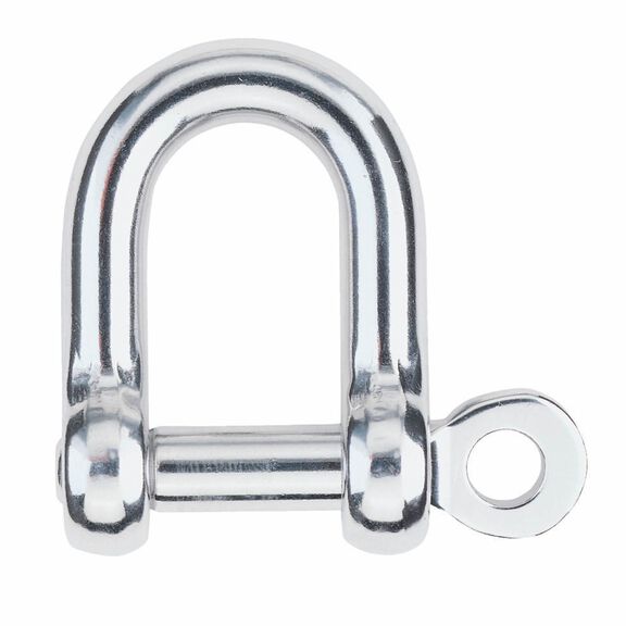 10mm Stainless Steel "D" Shackle with 13/32" Pin image number 0