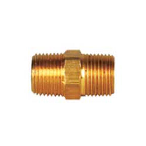 Propane Plumbing Adapter - Nipple - LPG Reduce Hex M 3/8" image number 0
