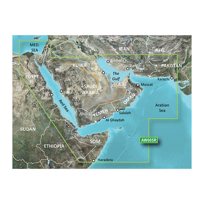 HXAW005 Gulf and Red Sea BlueChart g3 microSD/SD Card image number 0