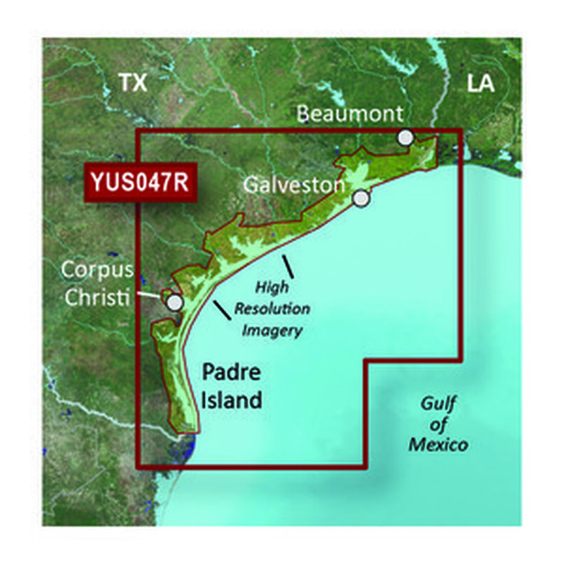 YUS047 Texas Gulf Coast BlueChart g2 HD Chart microSD/SD Card image number 0