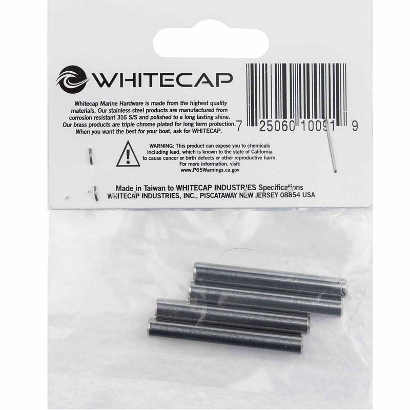 WHITECAP 3/16"x 1 3/8" Stainless Steel Shear Pins, 4Pack West Marine