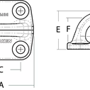Small Square Duplex Padeye image number 1