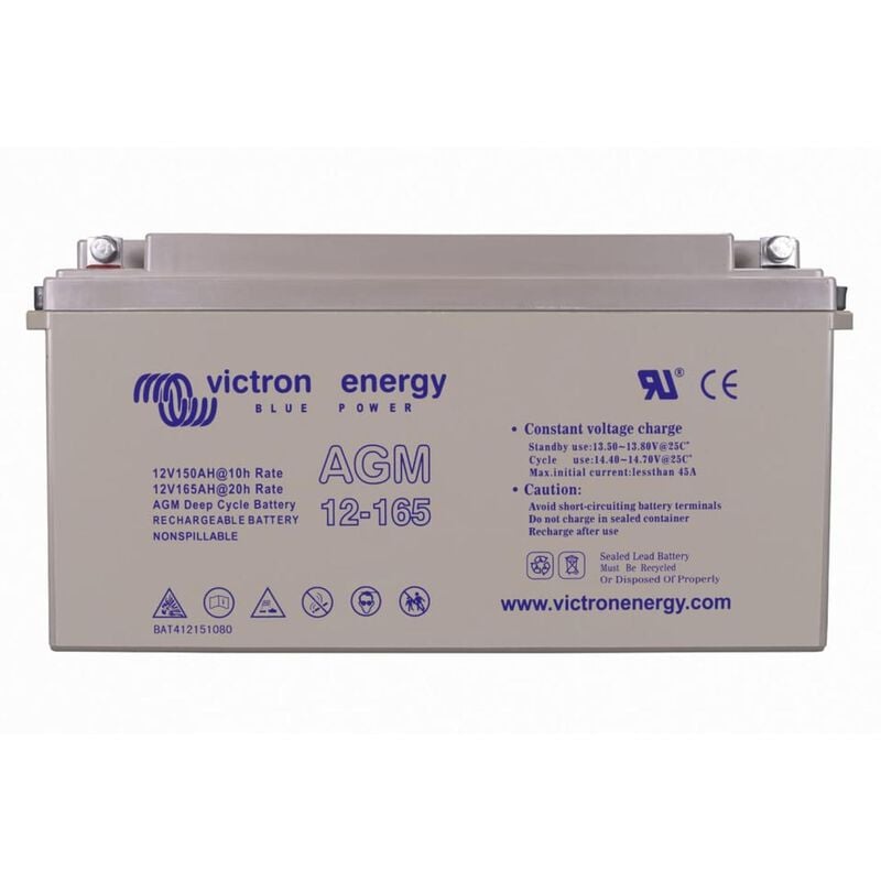 Victron Energy 12V/165Ah AGM Deep Cycle Battery | by West Marine