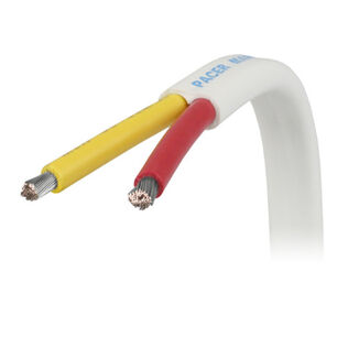Tinned Copper Flat Duplex Boat Cable, Red/Yellow