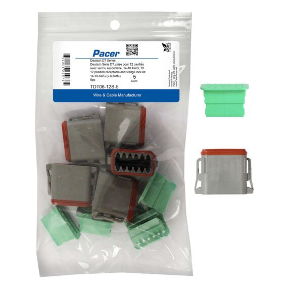 DT Deutsch Plug and Wedge Lock Kit, 12 Position, 5 Pack image number 0