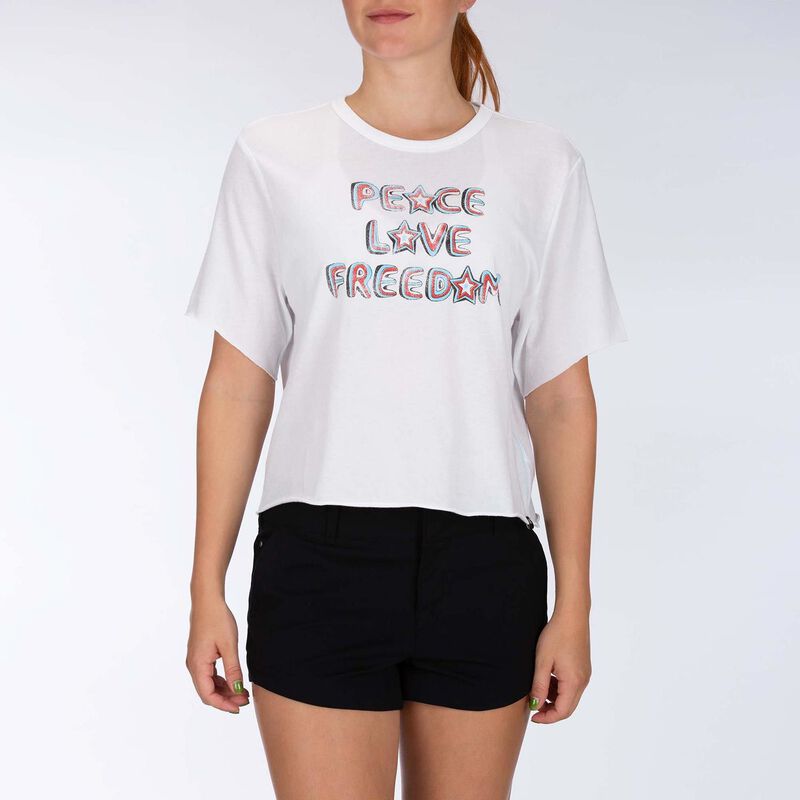 Women's Love Freedom Crop Shirt image number 0