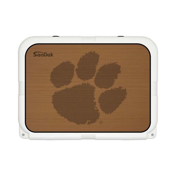 SeaDek Cooler Pad - Collegiate Collection - Fits YETI Tundra 35 - Mocha / Black, Clemson image number 0