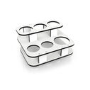 Square Double Stack Table Side Caddy image number 1