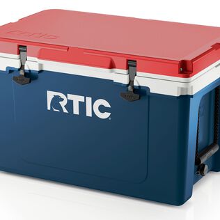 52 Quart Ultra-Light Hard-Sided Ice Chest Cooler, Fits 76 Cans, Patriot