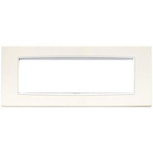 Vimar Eikon 20657.B01 7-Module Classic Cover Plate, Arctic White