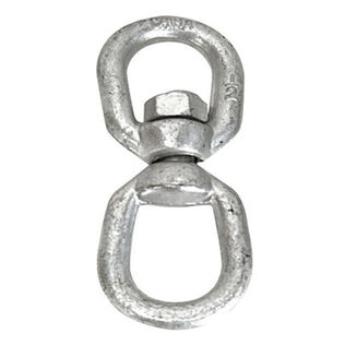 Eye to Eye Swivel, Galvanized Steel