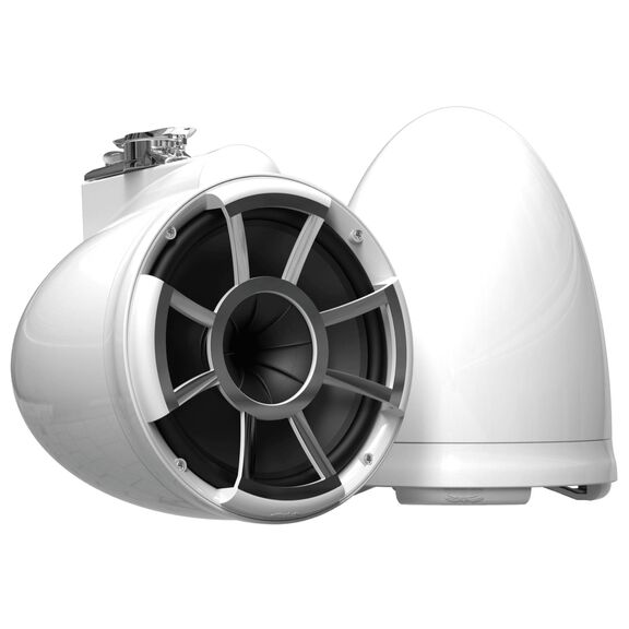 Wet Sounds REV 10 White V2 Revolution Series 10" Marine Tower Speakers with Swivel Surface Mounts (SXM) (Pair) image number 0