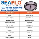SEAFLO 02-Series 23.1" Black Aluminum Circular Deck Hatch image number 2