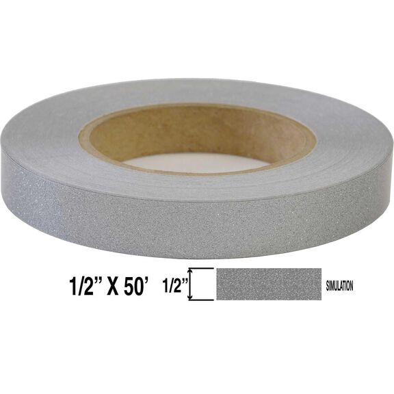 Premium 1/2" X 50' Single Pinstripe -Silver Ultra-Metallic image number 0