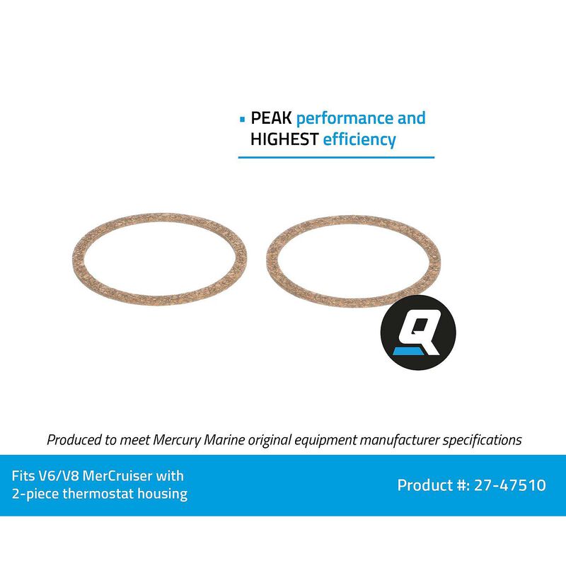 QUICKSILVER 47510 Thermostat Housing Gasket, Cork West Marine