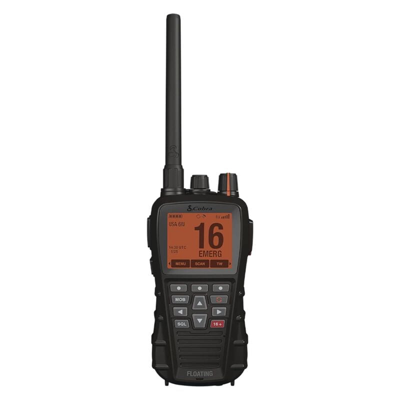 Cobra Electronics Cobra BlueBound 650 VHF Handheld Marine Radio - Black | by West Marine
