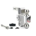 Weigh Safe 180-Degree Adjustable Trailer Hitch, Compatible with 2" Receivers, 6" Drop image number 0