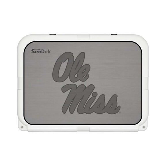 SeaDek Cooler Pad - Collegiate Collection - Fits YETI Tundra 35 - Storm Gray / Black, University of Mississippi image number 0
