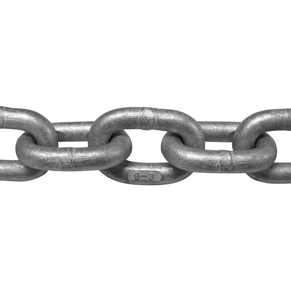 ISO Grade 30 Hot-Dip Galvanized Proof Coil Chain, Size: 1/4", Standard Pack: 800' image number 0