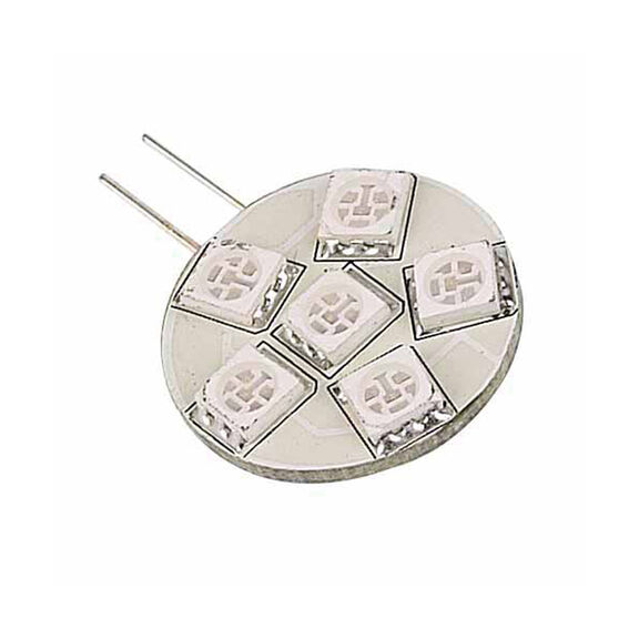 Mini LED Replacement Bulb Red 10 to 30V DC 1.5 Watts Directional G4 Socket Side Pin image number 0