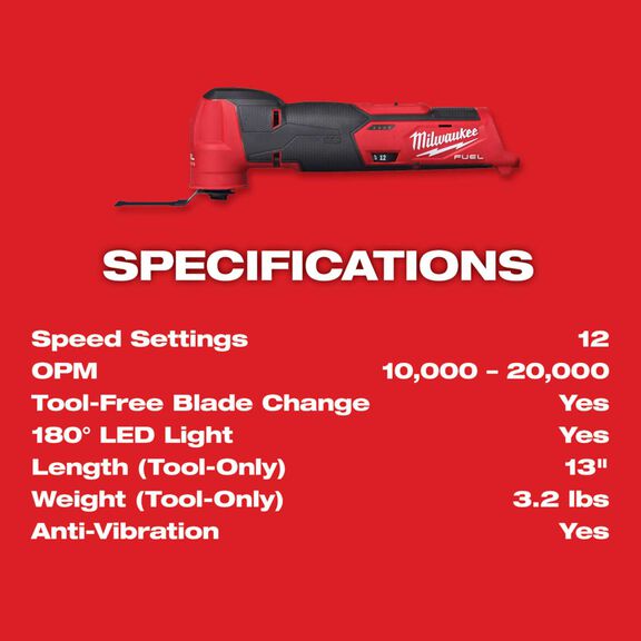 M12 FUEL&trade; Oscillating Multi-Tool image number 6