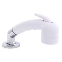 Deck-Mount Sprayer Small Arctic White Sprayer No Hook w/Elbow, 6' Stainless Steel Hose, Low Profile Holder image number 0