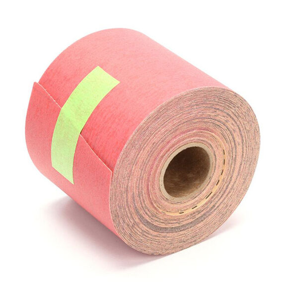 Red Abrasive Stikit&trade; Sheet Roll, 2-3/4" x 25 yd, P150 image number 0