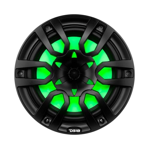 HYDRO 10" 2-Way Marine Speakers with Integrated RGB LED Lights, 400 Watts, Matte black image number 1